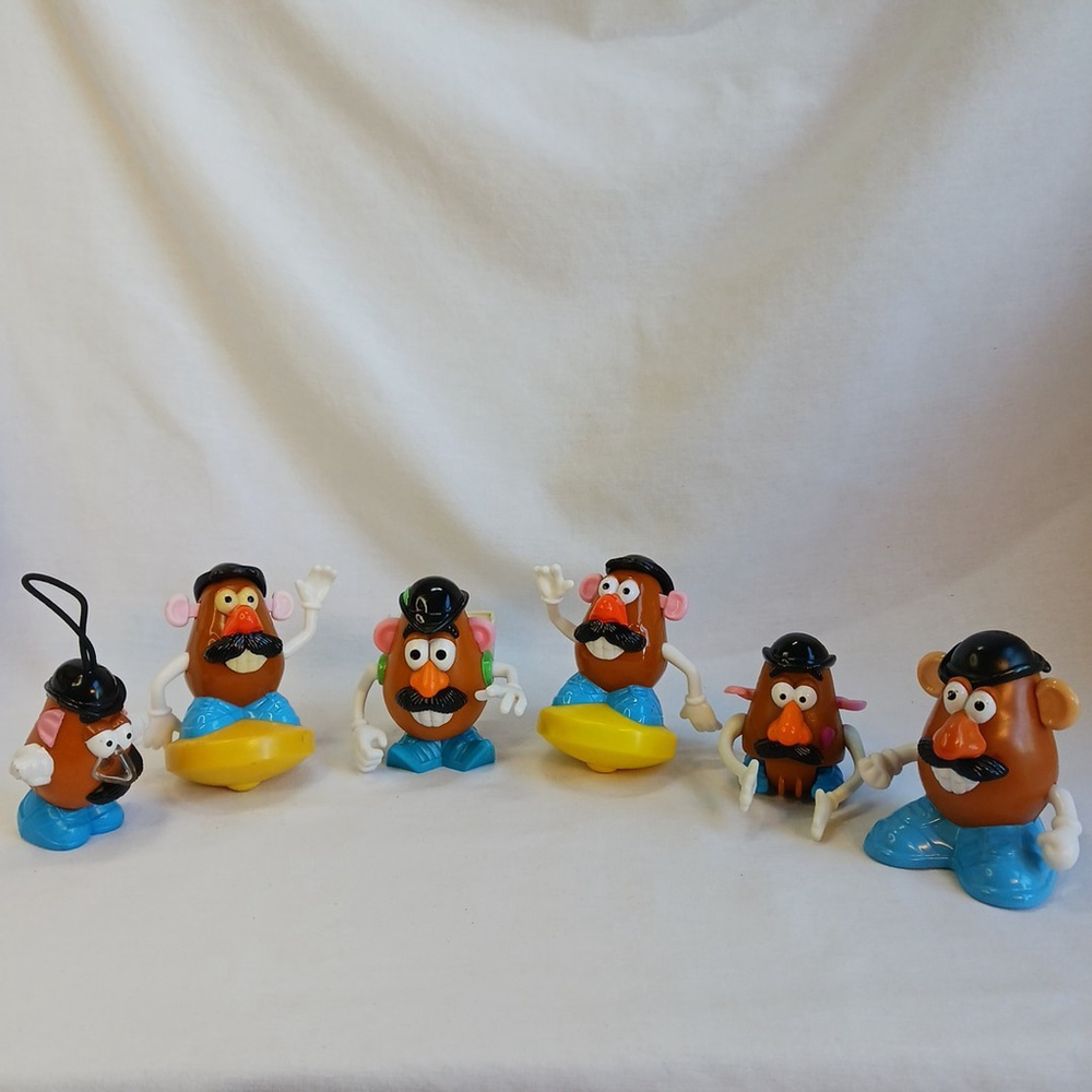 Vintage Toy Story Burger King Mr Potato Head Lot Of 6